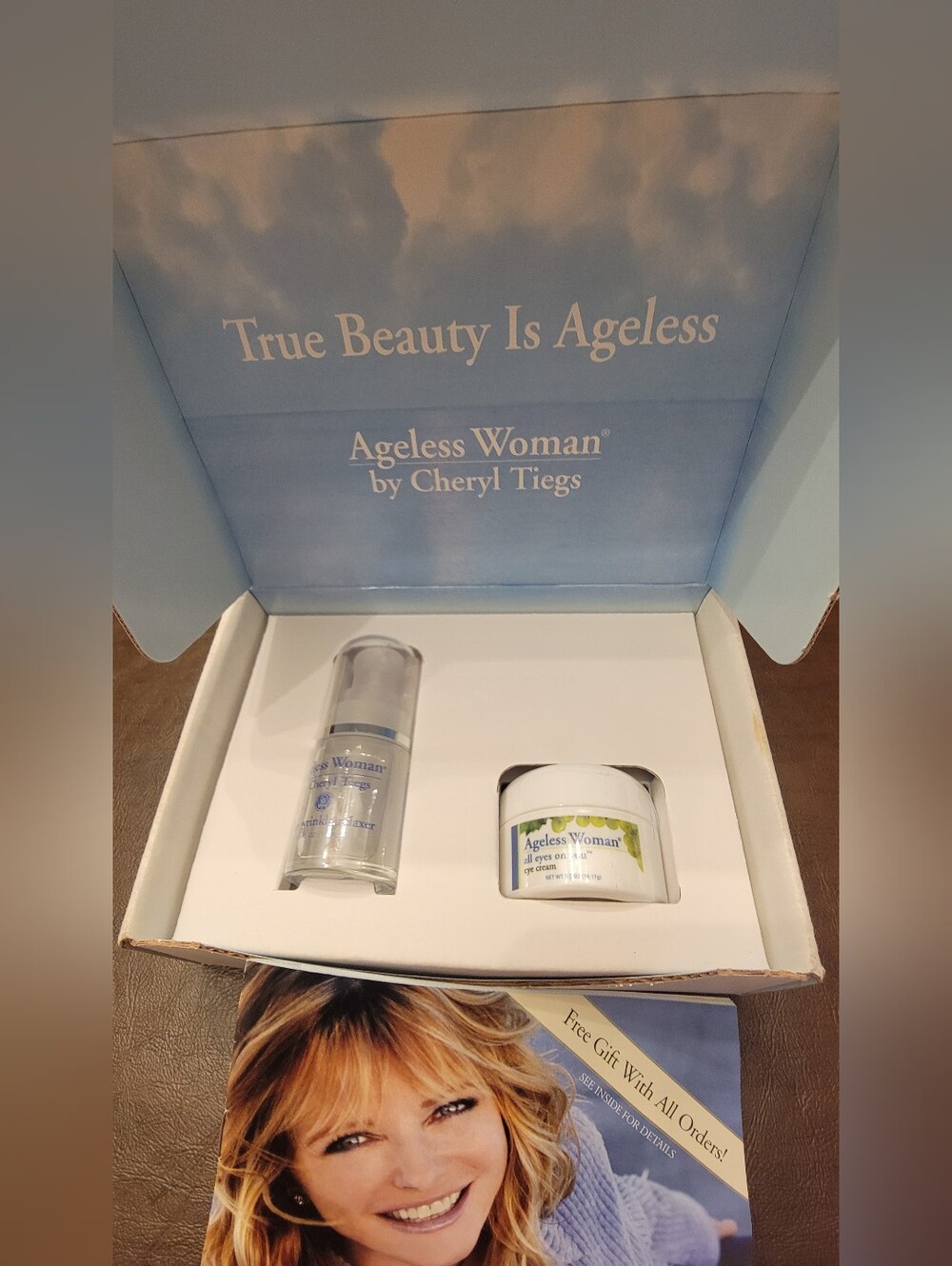 Ageless Woman Cheryl Tiegs Deep Wrinkle Relaxer And Eye Cream New In Box
